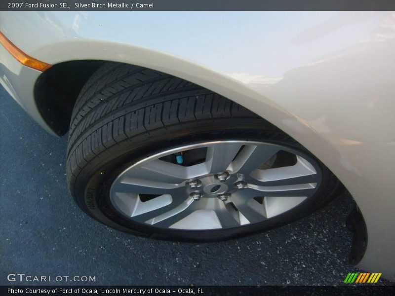 Silver Birch Metallic / Camel 2007 Ford Fusion SEL