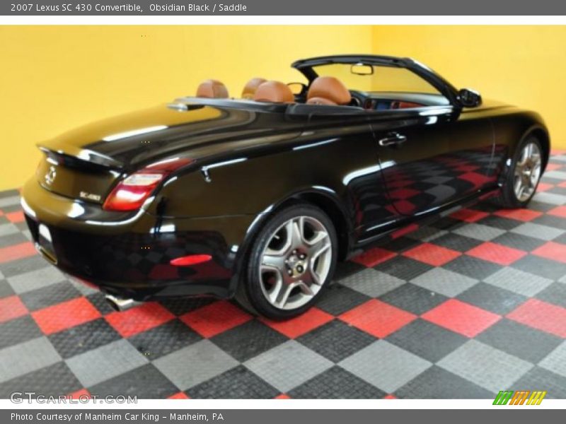 Obsidian Black / Saddle 2007 Lexus SC 430 Convertible