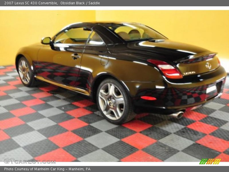 Obsidian Black / Saddle 2007 Lexus SC 430 Convertible