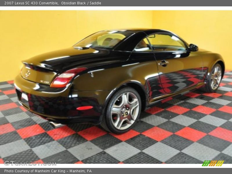 Obsidian Black / Saddle 2007 Lexus SC 430 Convertible