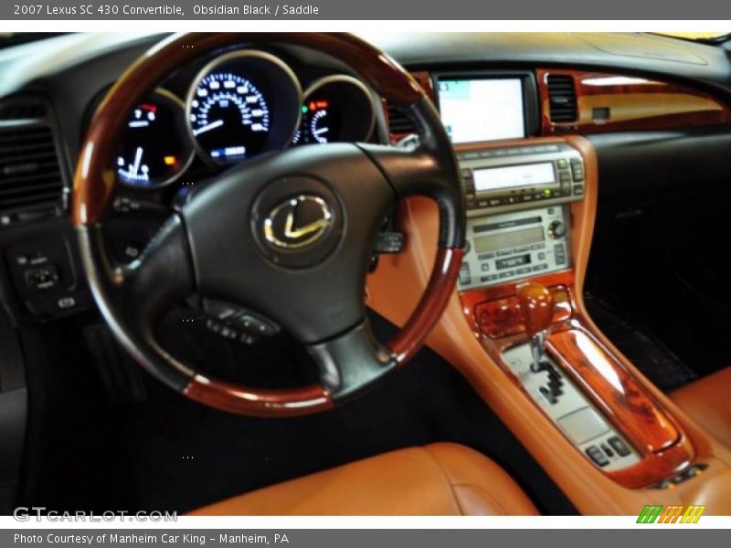 Obsidian Black / Saddle 2007 Lexus SC 430 Convertible
