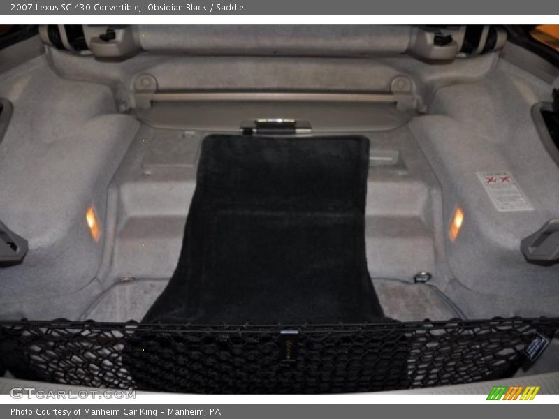 Obsidian Black / Saddle 2007 Lexus SC 430 Convertible