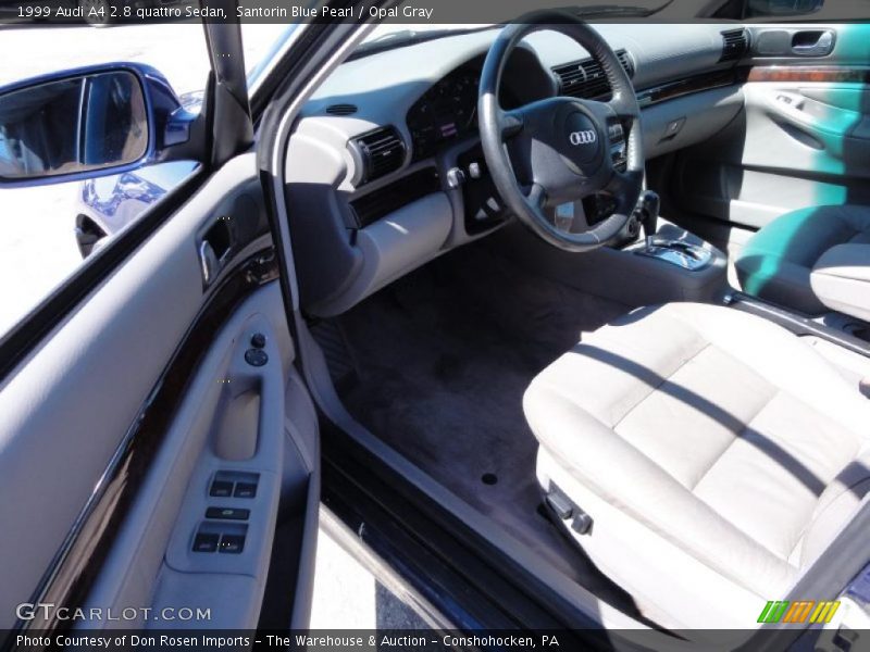 Santorin Blue Pearl / Opal Gray 1999 Audi A4 2.8 quattro Sedan