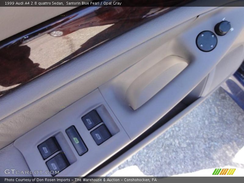 Santorin Blue Pearl / Opal Gray 1999 Audi A4 2.8 quattro Sedan