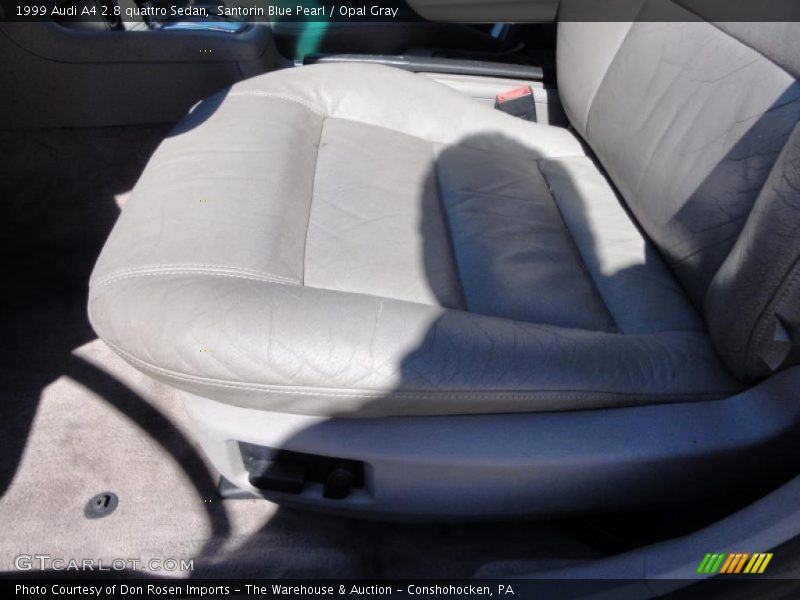 Santorin Blue Pearl / Opal Gray 1999 Audi A4 2.8 quattro Sedan
