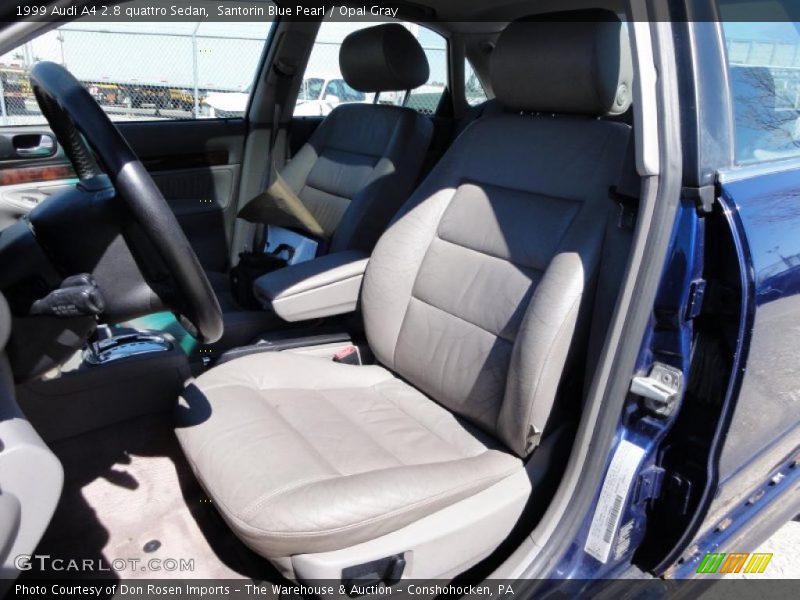 Santorin Blue Pearl / Opal Gray 1999 Audi A4 2.8 quattro Sedan