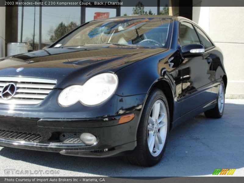 Black / Charcoal 2003 Mercedes-Benz C 230 Kompressor Coupe