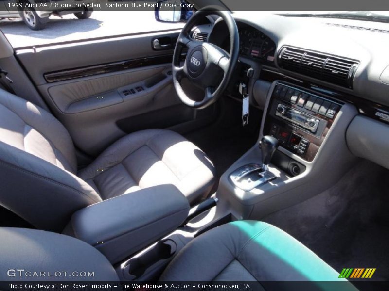 Santorin Blue Pearl / Opal Gray 1999 Audi A4 2.8 quattro Sedan