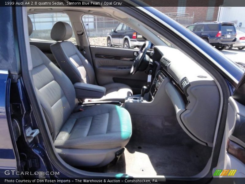 Santorin Blue Pearl / Opal Gray 1999 Audi A4 2.8 quattro Sedan