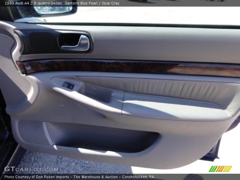 Santorin Blue Pearl / Opal Gray 1999 Audi A4 2.8 quattro Sedan