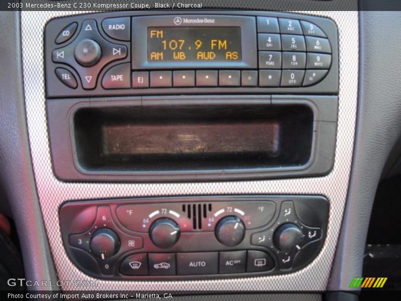 Controls of 2003 C 230 Kompressor Coupe