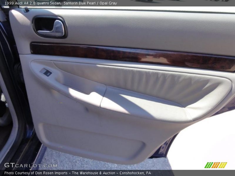 Santorin Blue Pearl / Opal Gray 1999 Audi A4 2.8 quattro Sedan