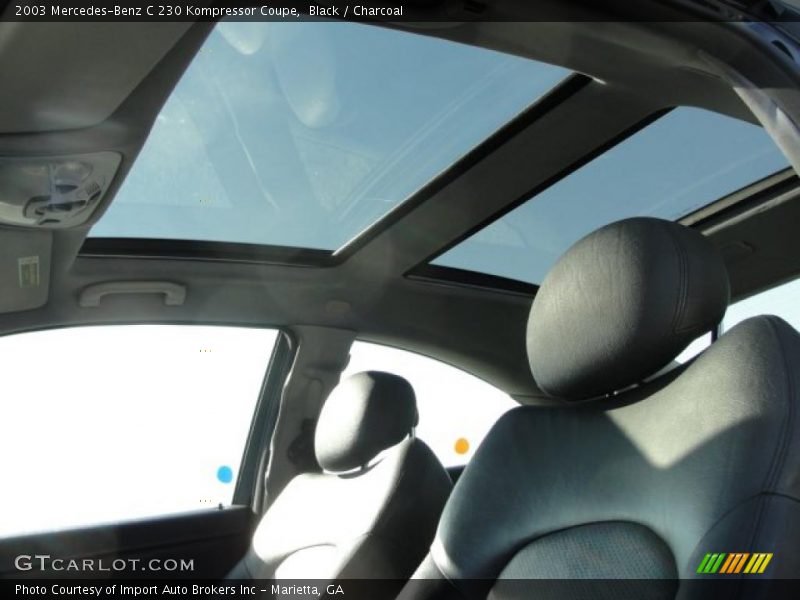 Sunroof of 2003 C 230 Kompressor Coupe