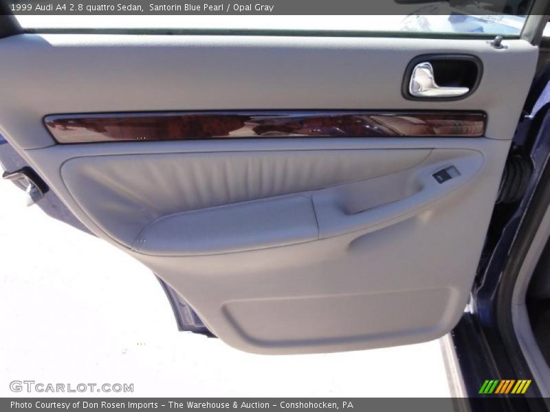 Santorin Blue Pearl / Opal Gray 1999 Audi A4 2.8 quattro Sedan