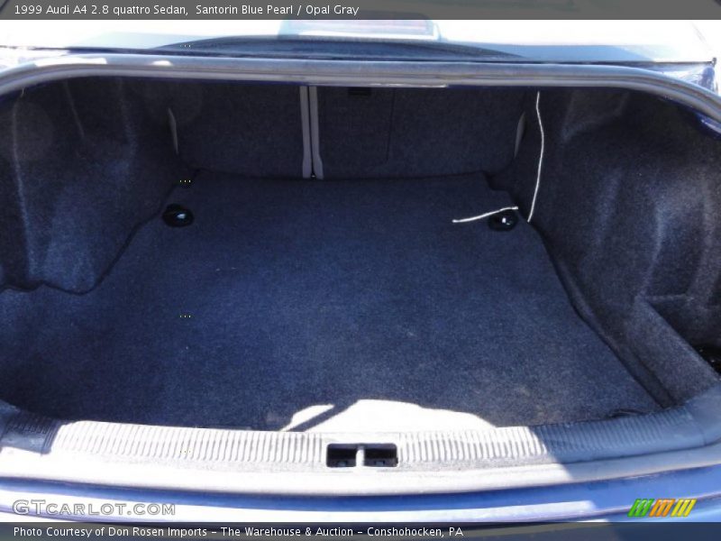 Santorin Blue Pearl / Opal Gray 1999 Audi A4 2.8 quattro Sedan