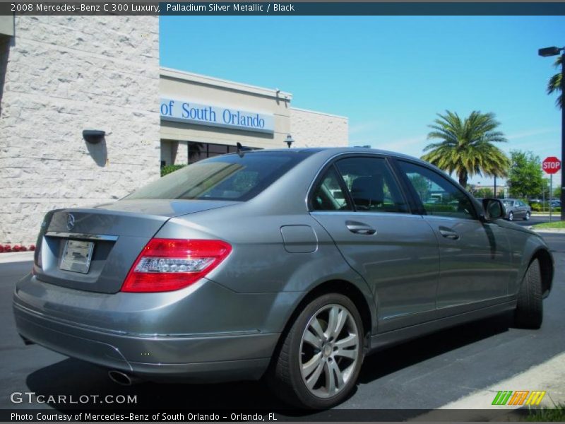 Palladium Silver Metallic / Black 2008 Mercedes-Benz C 300 Luxury