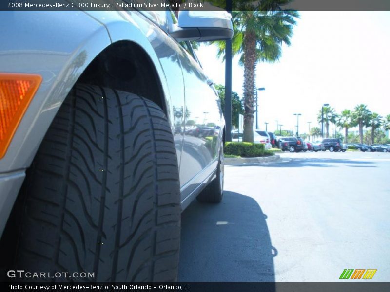 Palladium Silver Metallic / Black 2008 Mercedes-Benz C 300 Luxury