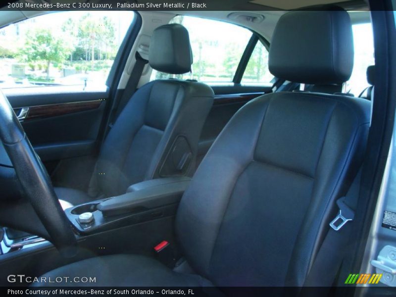 Palladium Silver Metallic / Black 2008 Mercedes-Benz C 300 Luxury
