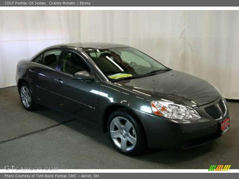 Granite Metallic / Ebony 2007 Pontiac G6 Sedan