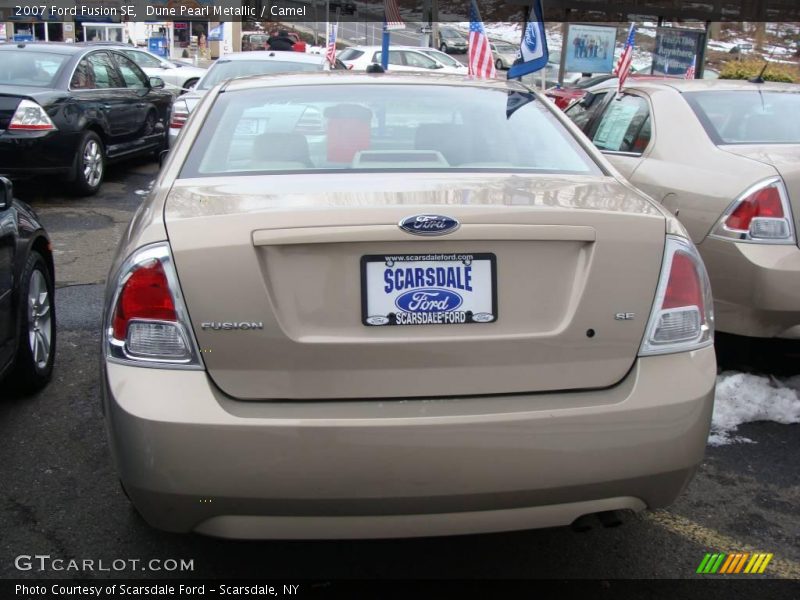 Dune Pearl Metallic / Camel 2007 Ford Fusion SE