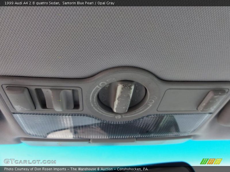 Santorin Blue Pearl / Opal Gray 1999 Audi A4 2.8 quattro Sedan