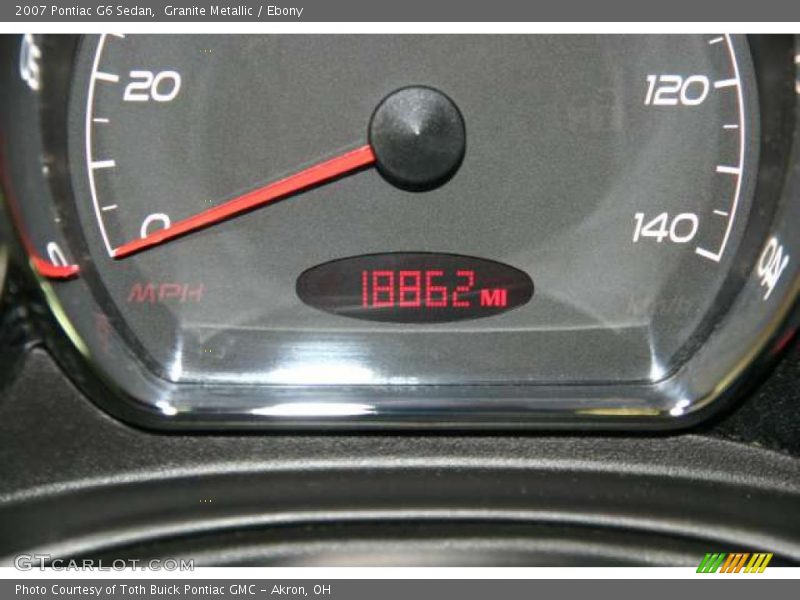 Granite Metallic / Ebony 2007 Pontiac G6 Sedan