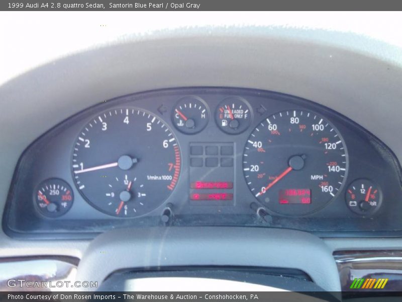  1999 A4 2.8 quattro Sedan 2.8 quattro Sedan Gauges