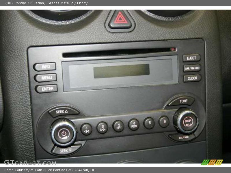 Granite Metallic / Ebony 2007 Pontiac G6 Sedan