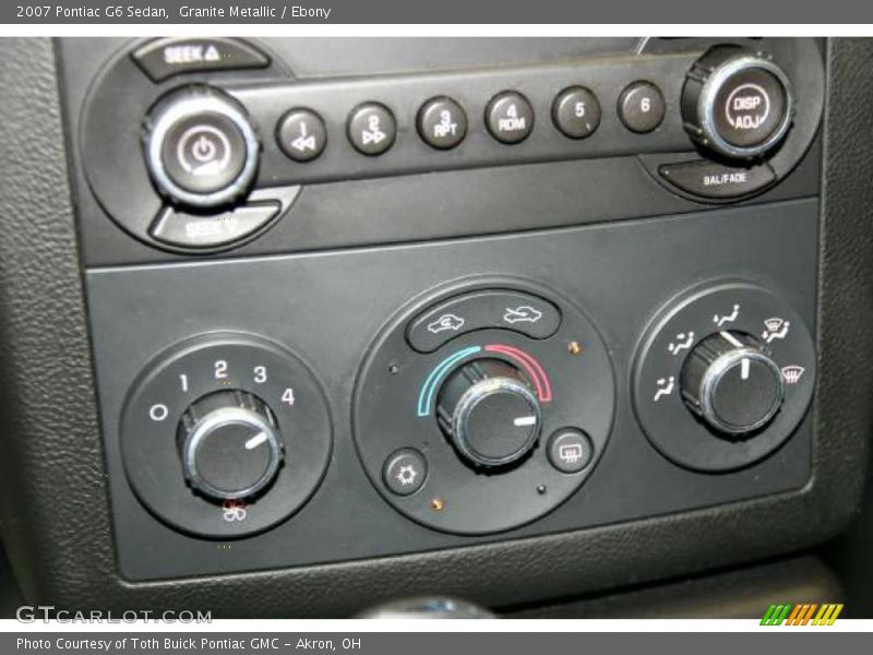 Granite Metallic / Ebony 2007 Pontiac G6 Sedan