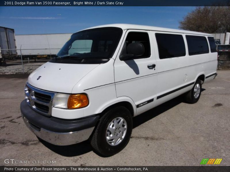 Front 3/4 View of 2001 Ram Van 3500 Passenger