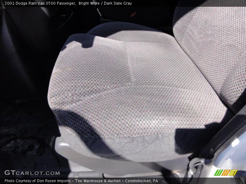Bright White / Dark Slate Gray 2001 Dodge Ram Van 3500 Passenger