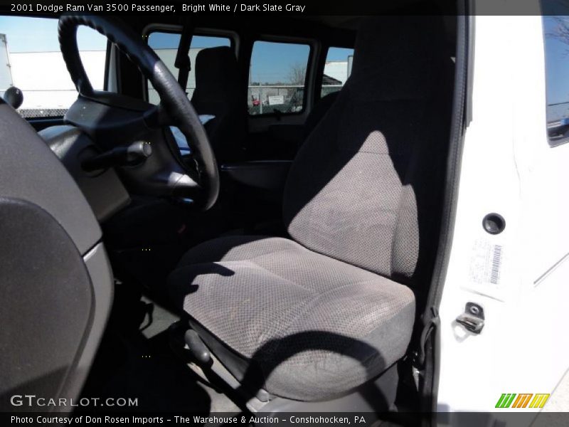 Bright White / Dark Slate Gray 2001 Dodge Ram Van 3500 Passenger