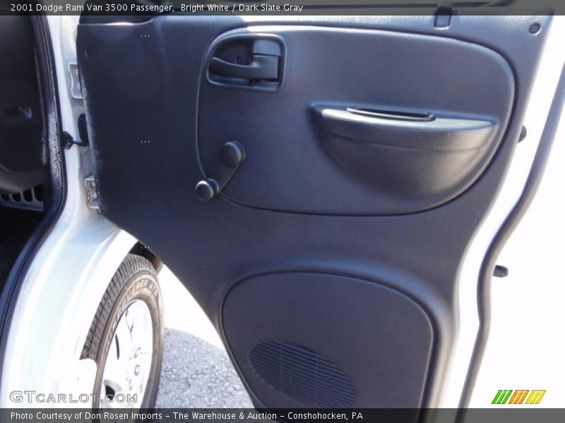 Bright White / Dark Slate Gray 2001 Dodge Ram Van 3500 Passenger