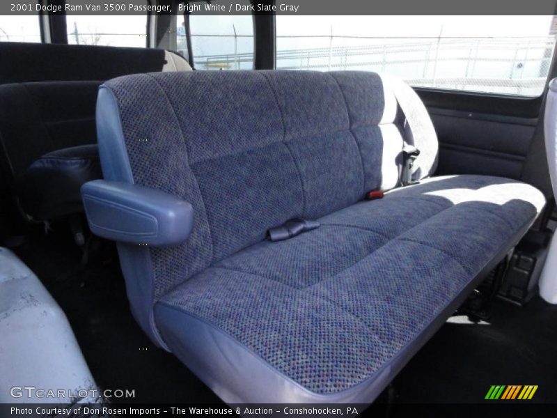 Bright White / Dark Slate Gray 2001 Dodge Ram Van 3500 Passenger