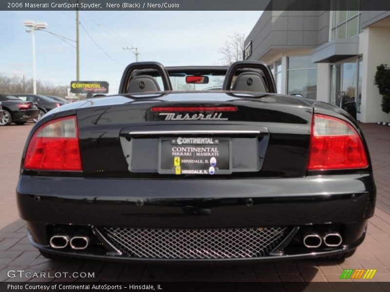 Nero (Black) / Nero/Cuoio 2006 Maserati GranSport Spyder