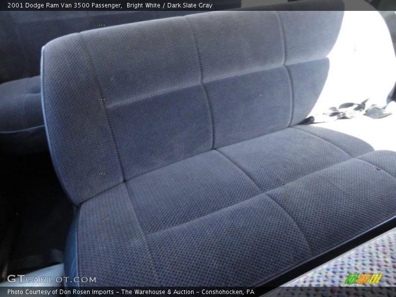 Bright White / Dark Slate Gray 2001 Dodge Ram Van 3500 Passenger