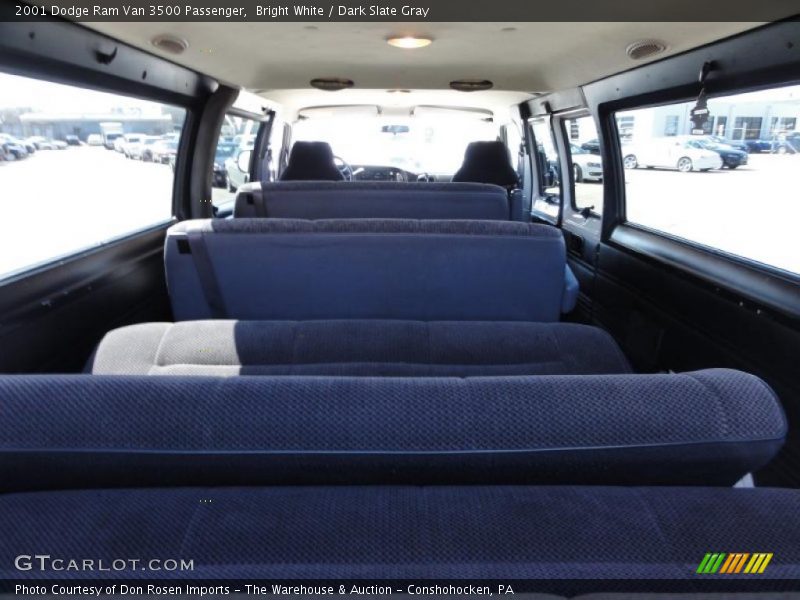 Bright White / Dark Slate Gray 2001 Dodge Ram Van 3500 Passenger