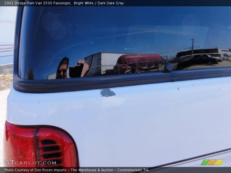 Bright White / Dark Slate Gray 2001 Dodge Ram Van 3500 Passenger