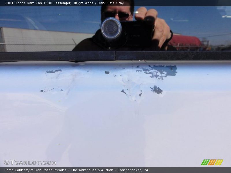 Bright White / Dark Slate Gray 2001 Dodge Ram Van 3500 Passenger
