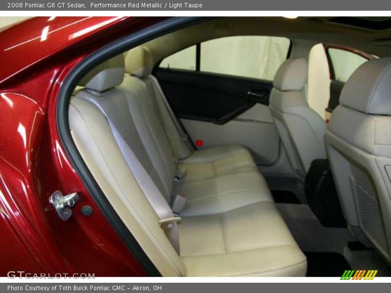 Performance Red Metallic / Light Taupe 2008 Pontiac G6 GT Sedan