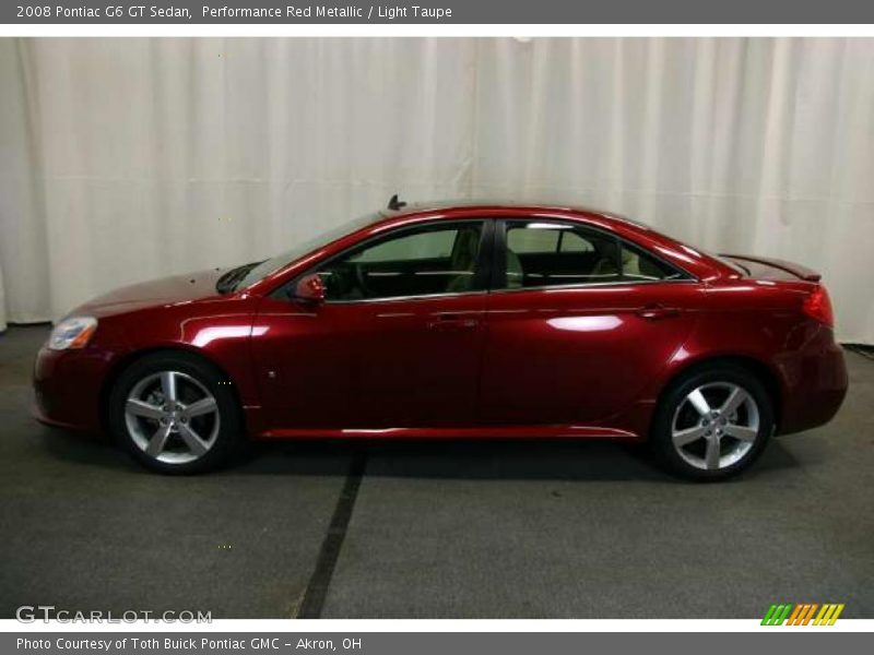 Performance Red Metallic / Light Taupe 2008 Pontiac G6 GT Sedan