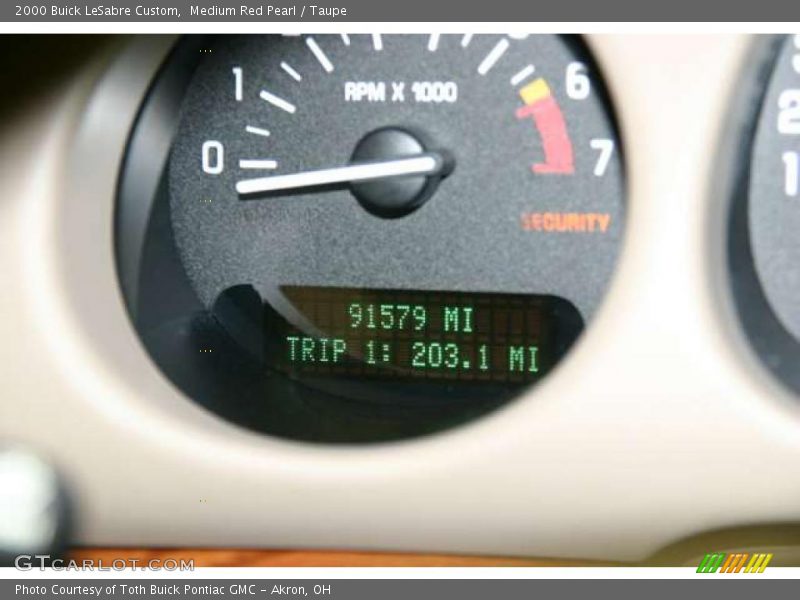 Medium Red Pearl / Taupe 2000 Buick LeSabre Custom