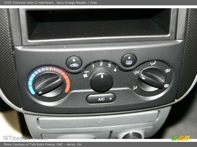 Controls of 2005 Aveo LS Hatchback