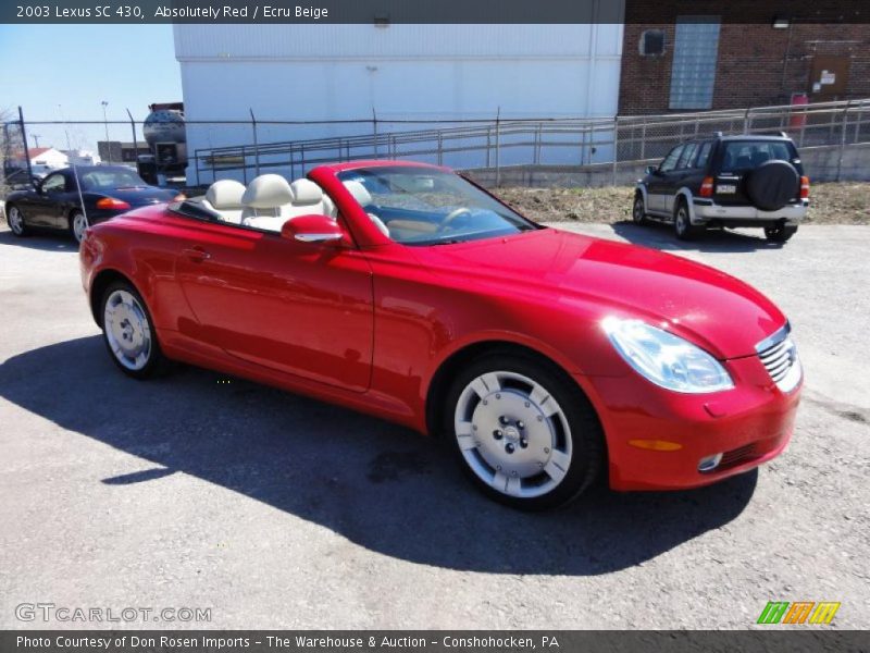 Absolutely Red / Ecru Beige 2003 Lexus SC 430