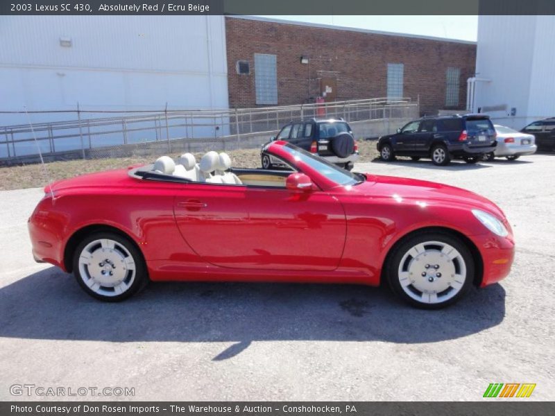 Absolutely Red / Ecru Beige 2003 Lexus SC 430