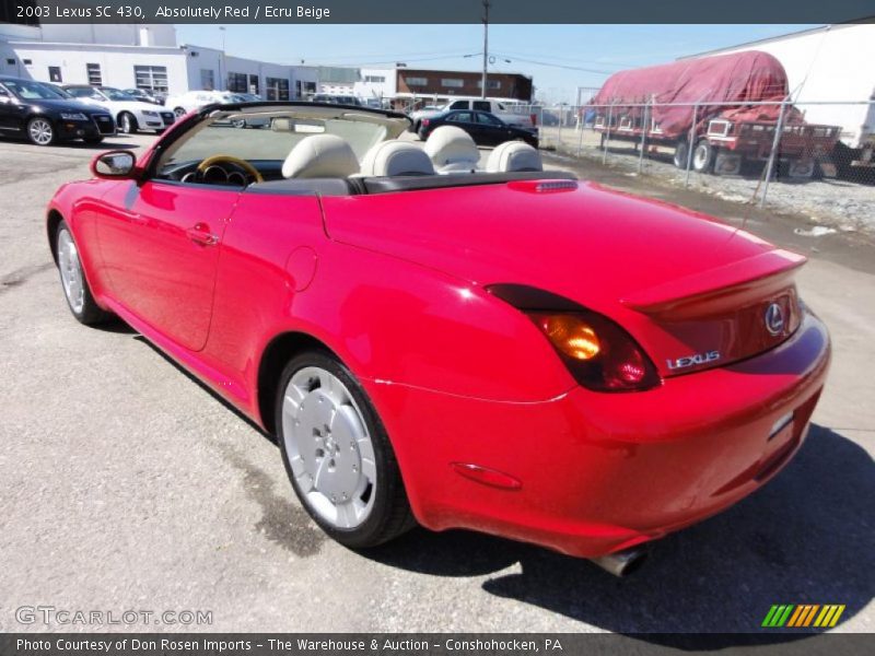  2003 SC 430 Absolutely Red