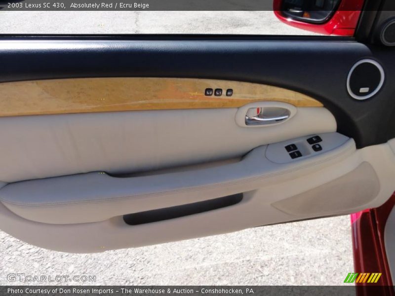 Absolutely Red / Ecru Beige 2003 Lexus SC 430