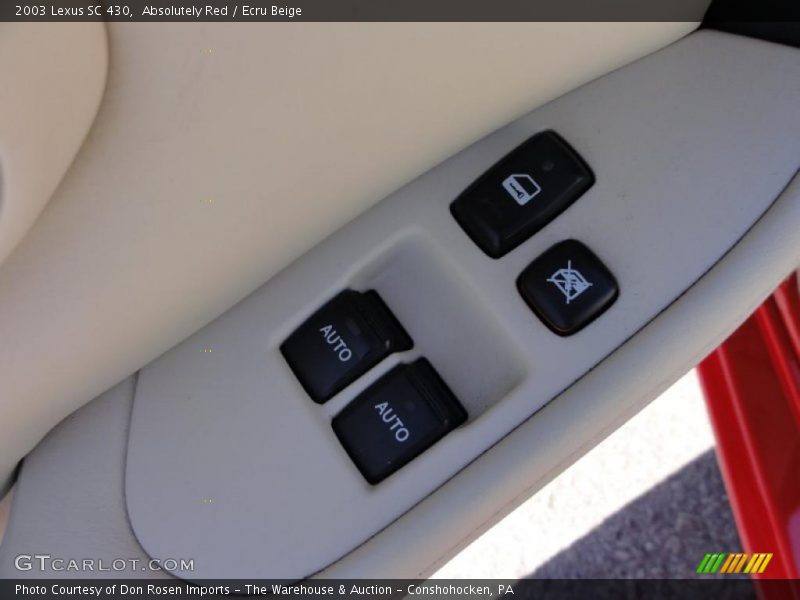 Absolutely Red / Ecru Beige 2003 Lexus SC 430