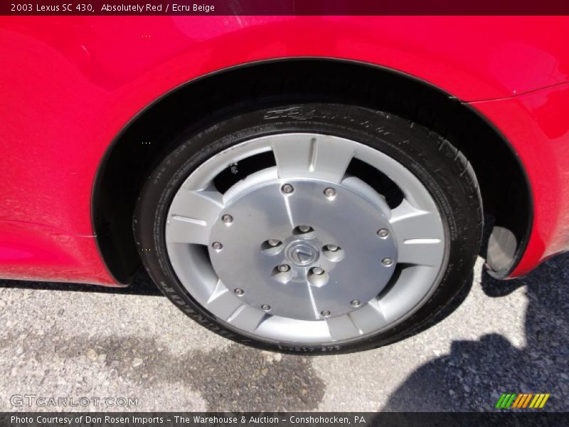 Absolutely Red / Ecru Beige 2003 Lexus SC 430