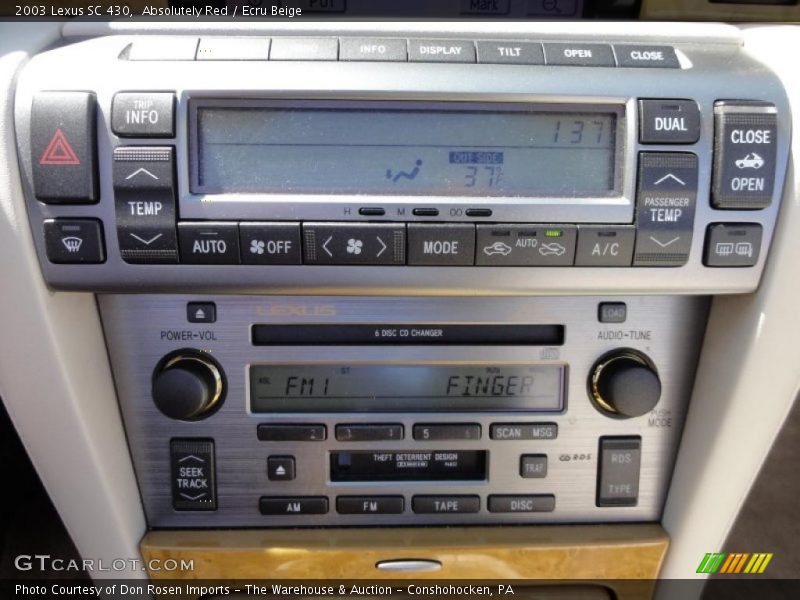 Controls of 2003 SC 430